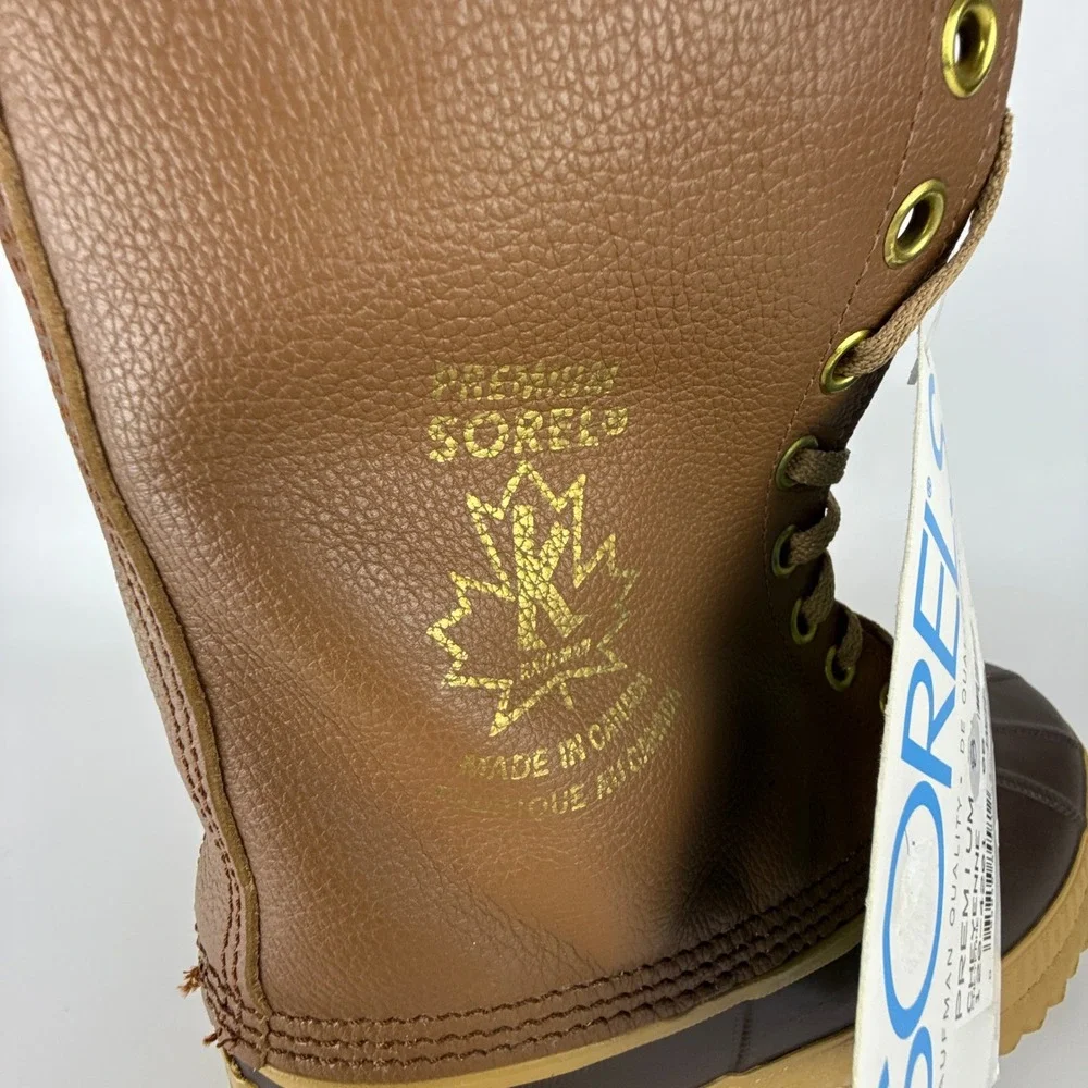 Vintage Sorel Kaufman Winter Snow Boots Mens Size 8 Cheyenne Brown New Insulated